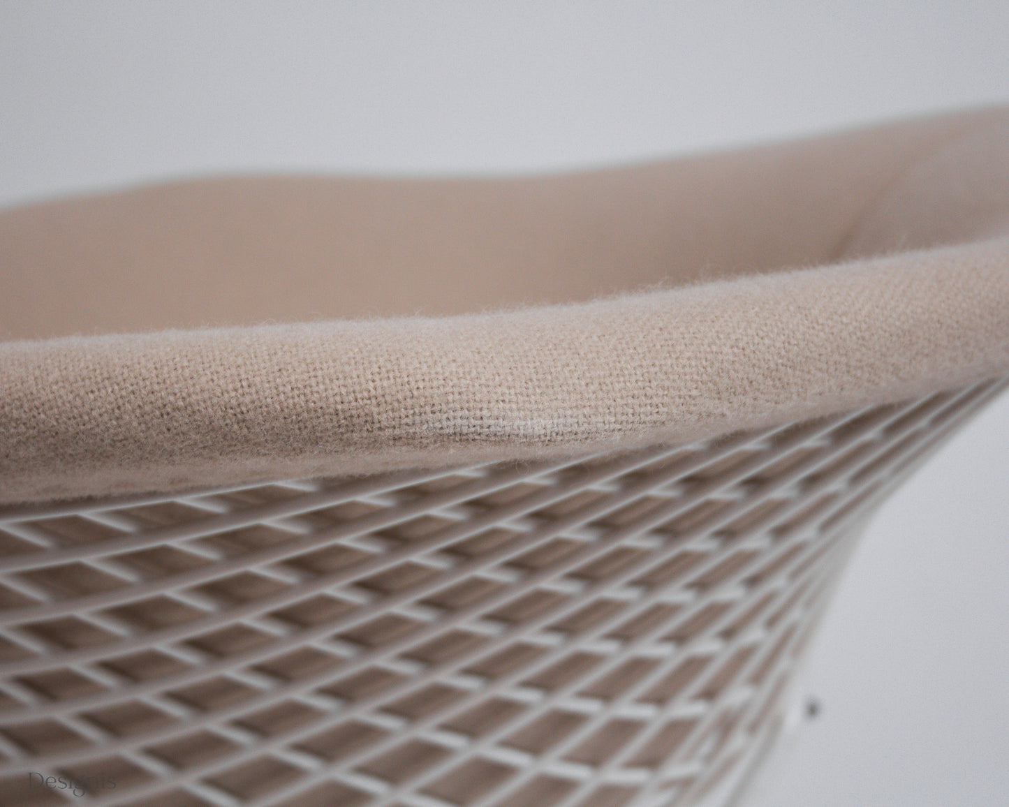 Knoll International Diamond Chair, Weiß, Vollpolster