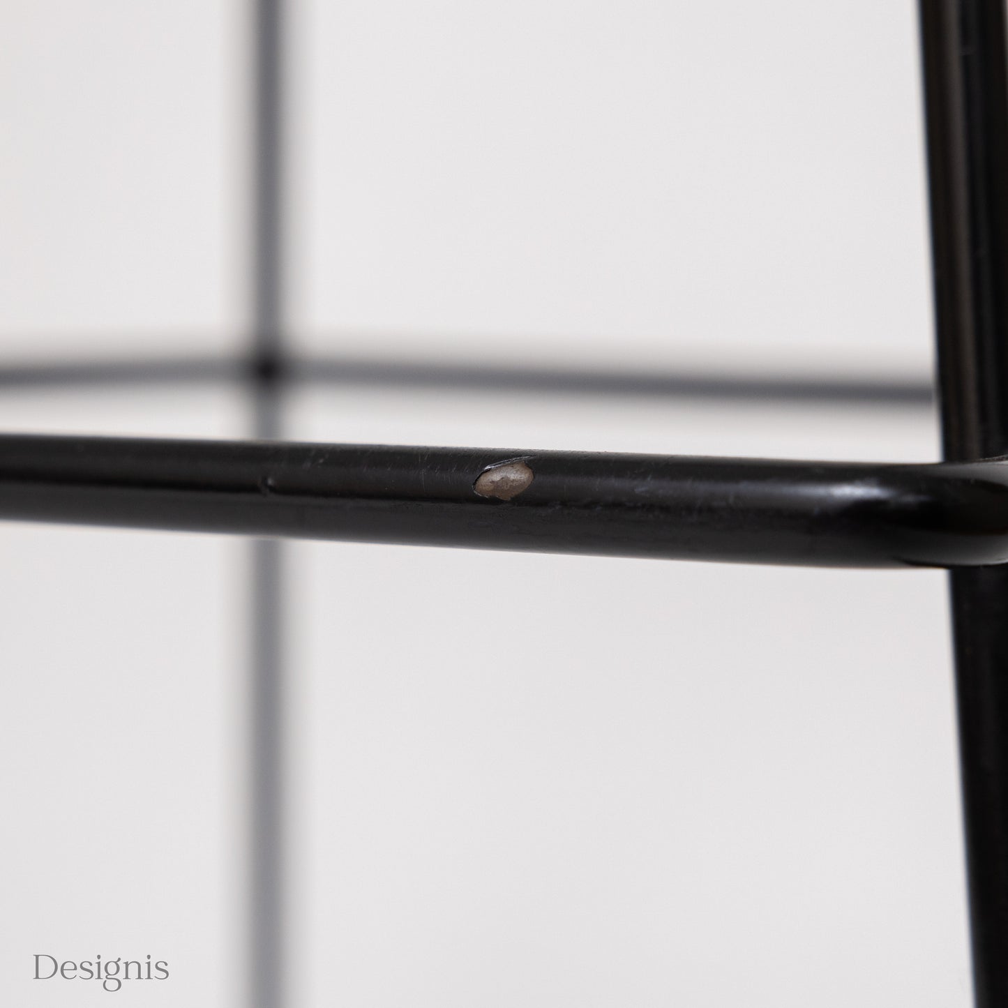 Knoll International Bertoia Barhocker, Schwarz/Weiß