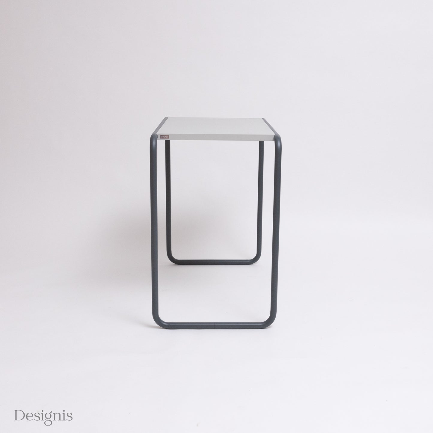 Thonet B9d Satztisch, Beistelltisch, Graugrau
