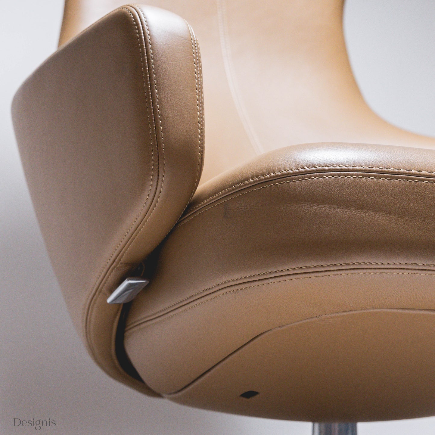 Vitra Grand Repos Sessel, Leder, Camel-Braun
