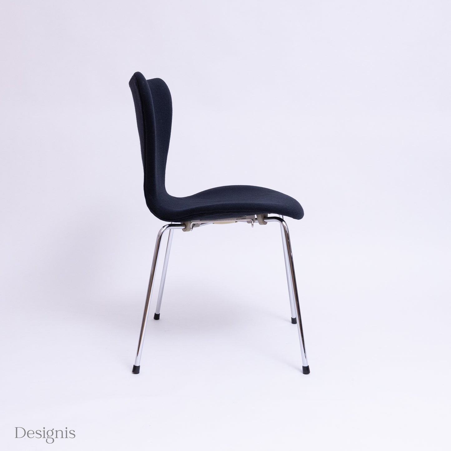 Fritz Hansen Serie 7 Stuhl, Vollpolster, dunkelblau