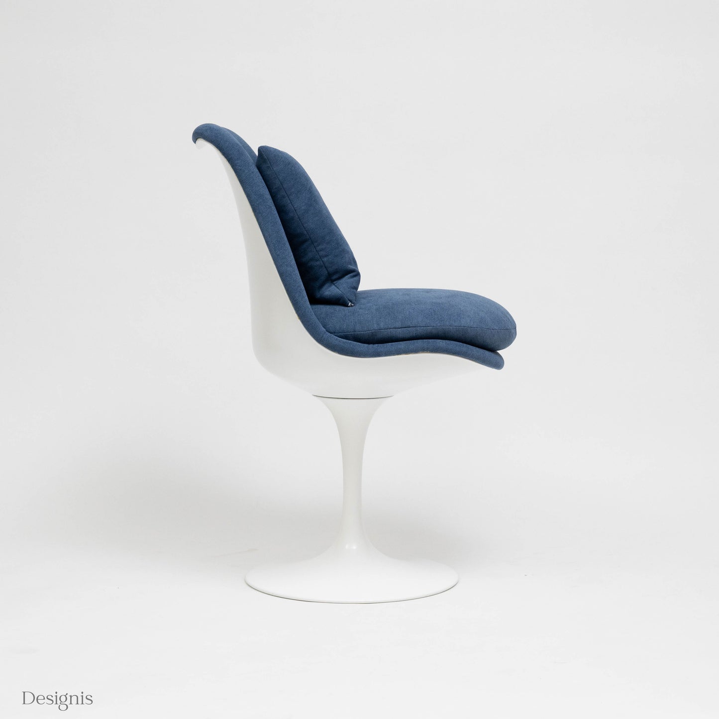 Knoll International Tulip Chair, blau, Vollpolster