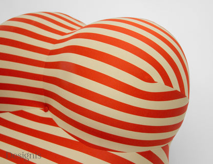 B&B Italia | UP 5_6 Chair | Sessel und Pouf | orange/beige