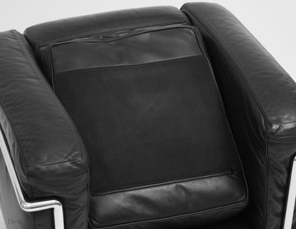 Cassina LC2 Sessel | Le Corbusier | Schwarz | Leder