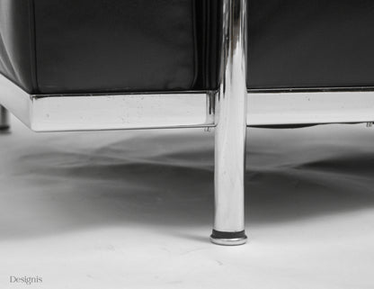 Cassina LC2 Sessel | Le Corbusier | Schwarz | Leder
