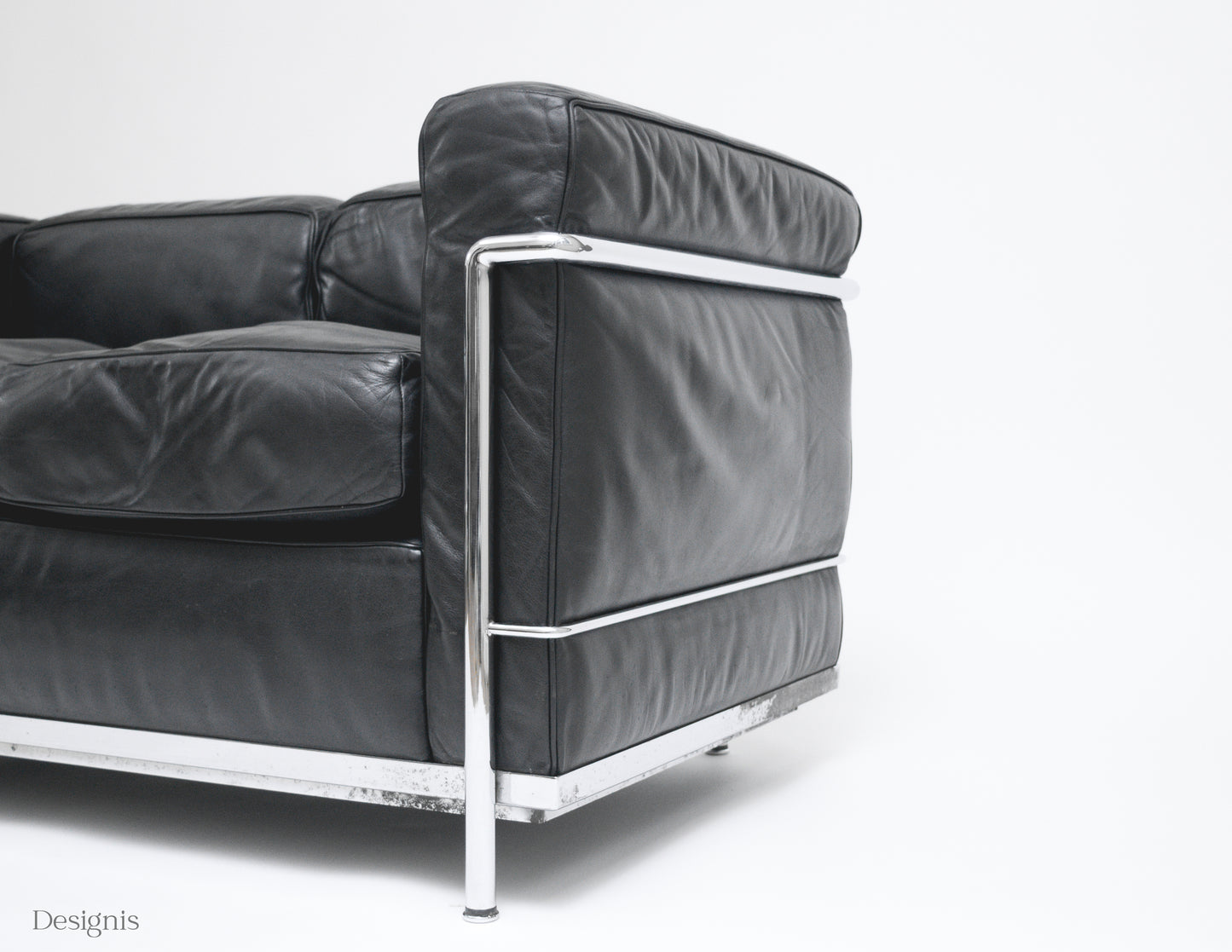 Cassina LC2 Zweisitzer | Sofa | Le Corbusier | Schwarz | Leder