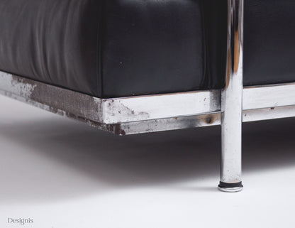 Cassina LC2 Zweisitzer | Sofa | Le Corbusier | Schwarz | Leder