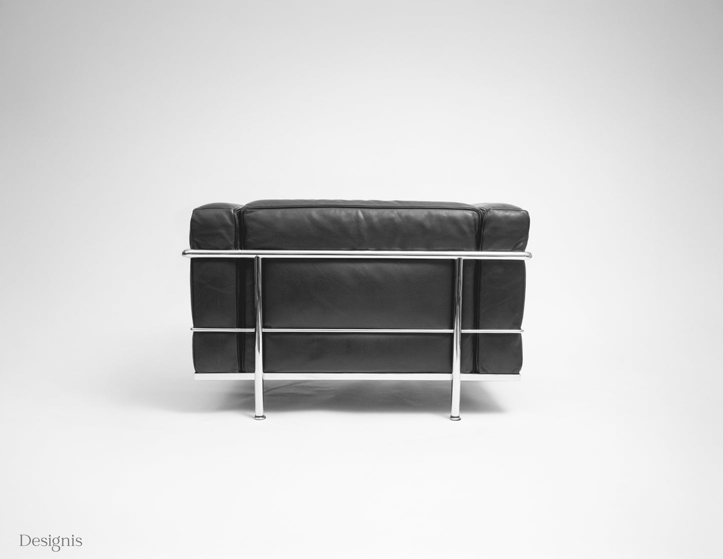 Cassina LC3 Sessel, Schwarz, Leder