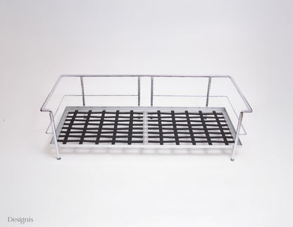 Cassina LC3 Zweisitzer Sofa, Schwarz, Leder