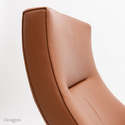 Cassina Italia 'Spin' Sessel, Cognac-Leder