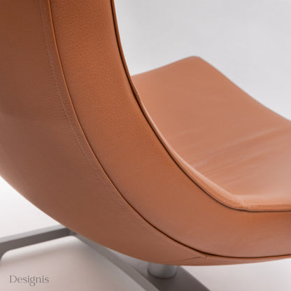 Cassina Italia 'Spin' Sessel, Cognac-Leder