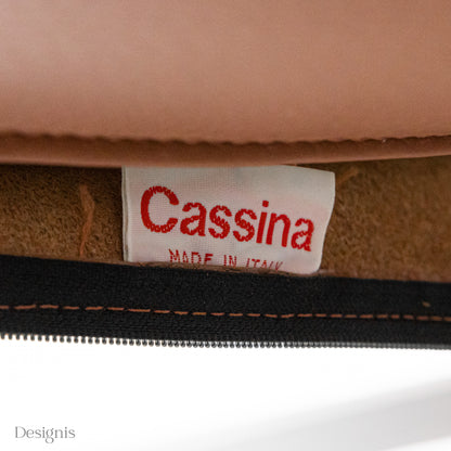 Cassina Italia 'Spin' Sessel, Cognac-Leder