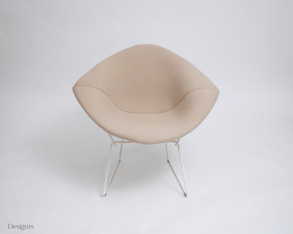 Knoll International Diamond Chair, Weiß, Vollpolster