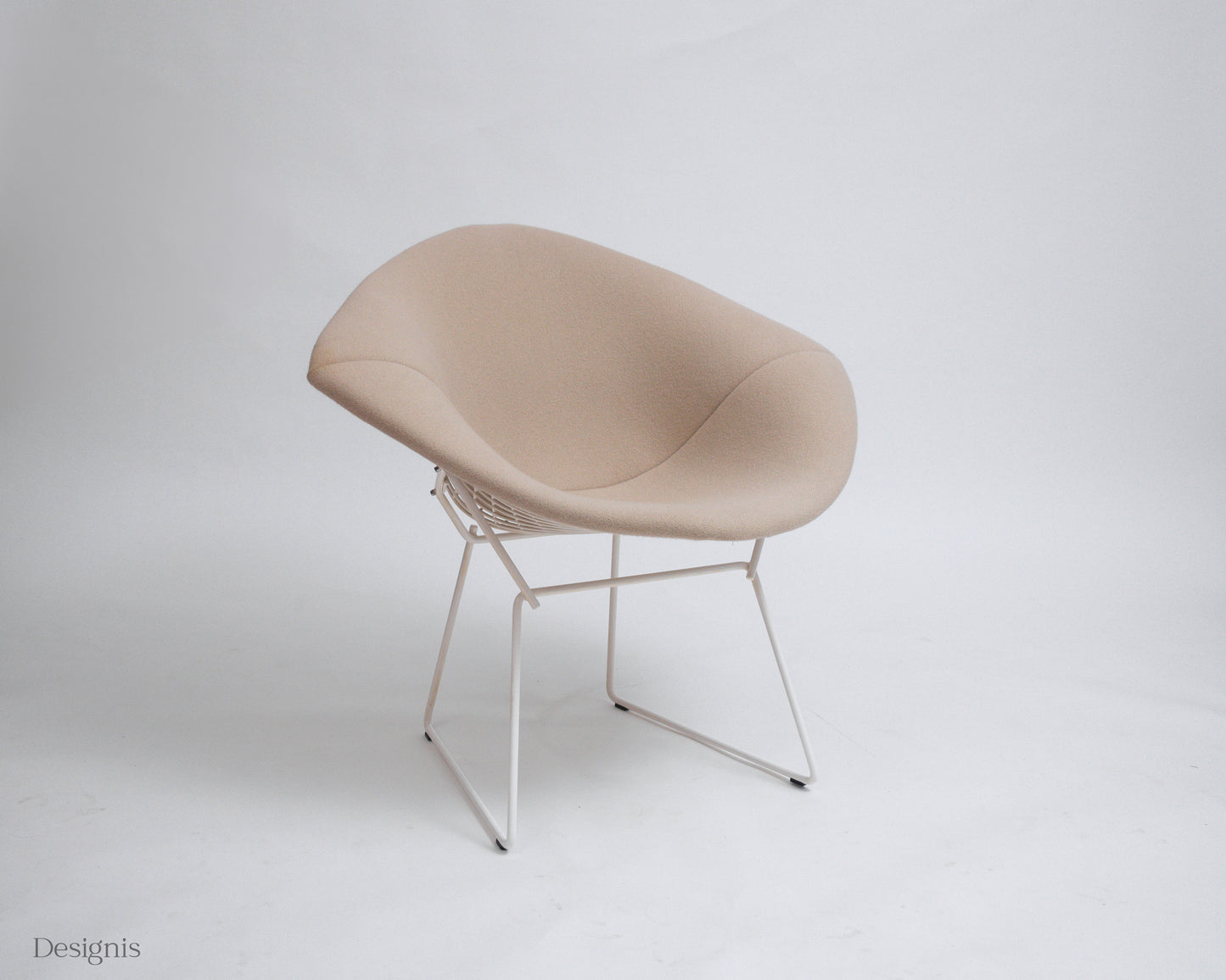 Knoll International Diamond Chair, Weiß, Vollpolster