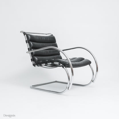 Knoll MR Lounge Chair, Schwarz