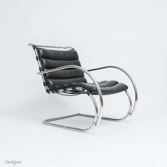 Knoll MR Lounge Chair, Schwarz
