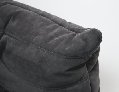 Ligne Roset | Togo Dreisitzer Sofa Alcantara | Anthrazitgrau