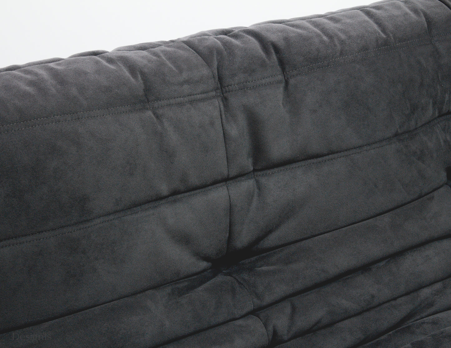 Ligne Roset | Togo Dreisitzer Sofa Alcantara | Anthrazitgrau