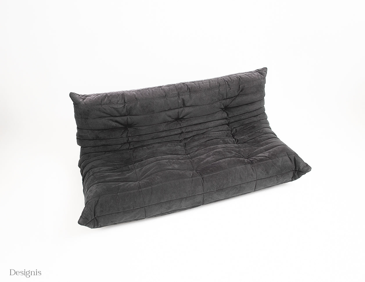 Ligne Roset | Togo Dreisitzer Sofa Alcantara | Anthrazitgrau
