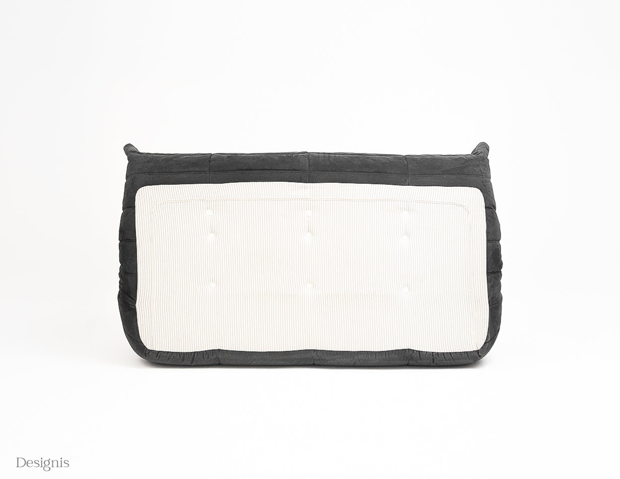 Ligne Roset | Togo Dreisitzer Sofa Alcantara | Anthrazitgrau