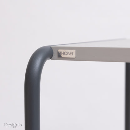 Thonet B9d Satztisch, Beistelltisch, Graugrau