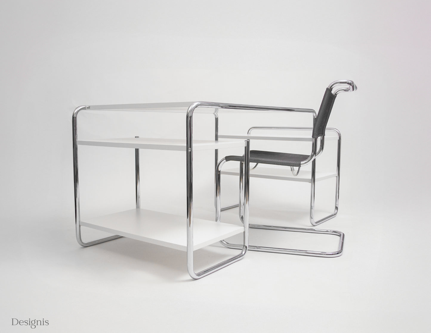 Thonet S285 Schreibtisch, Weiß