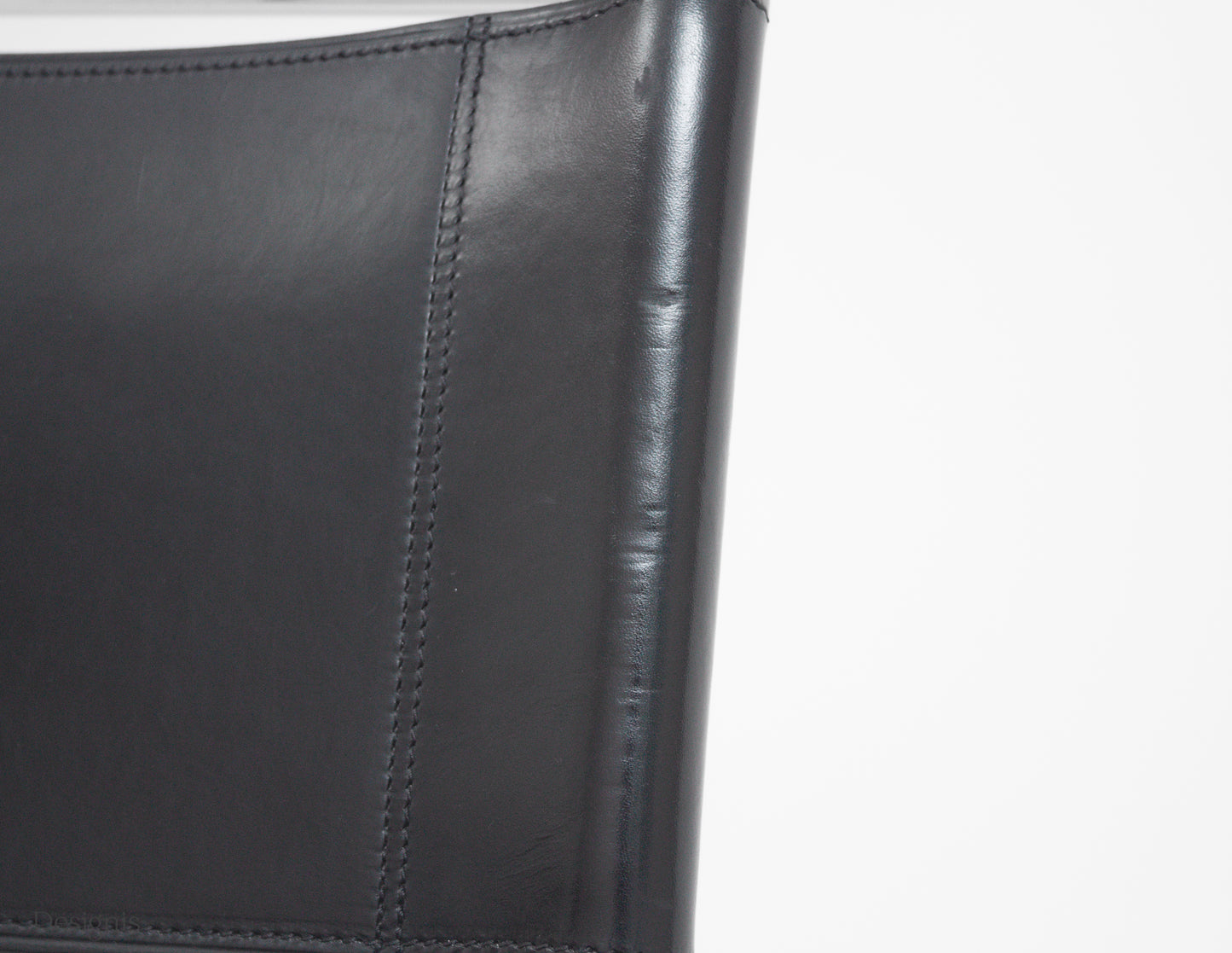 Thonet S33 Freischwinger | Schwarz | Leder