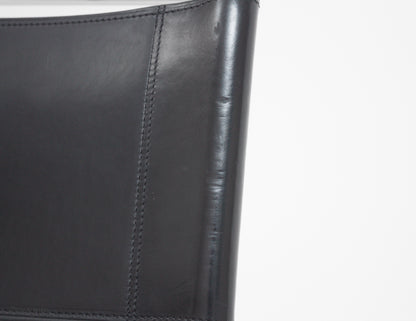 Thonet S33 Freischwinger | Schwarz | Leder