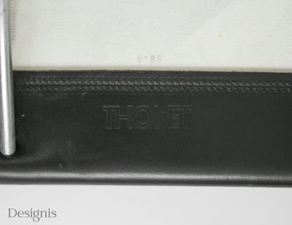 Thonet S34 Freischwinger | Schwarz | Leder
