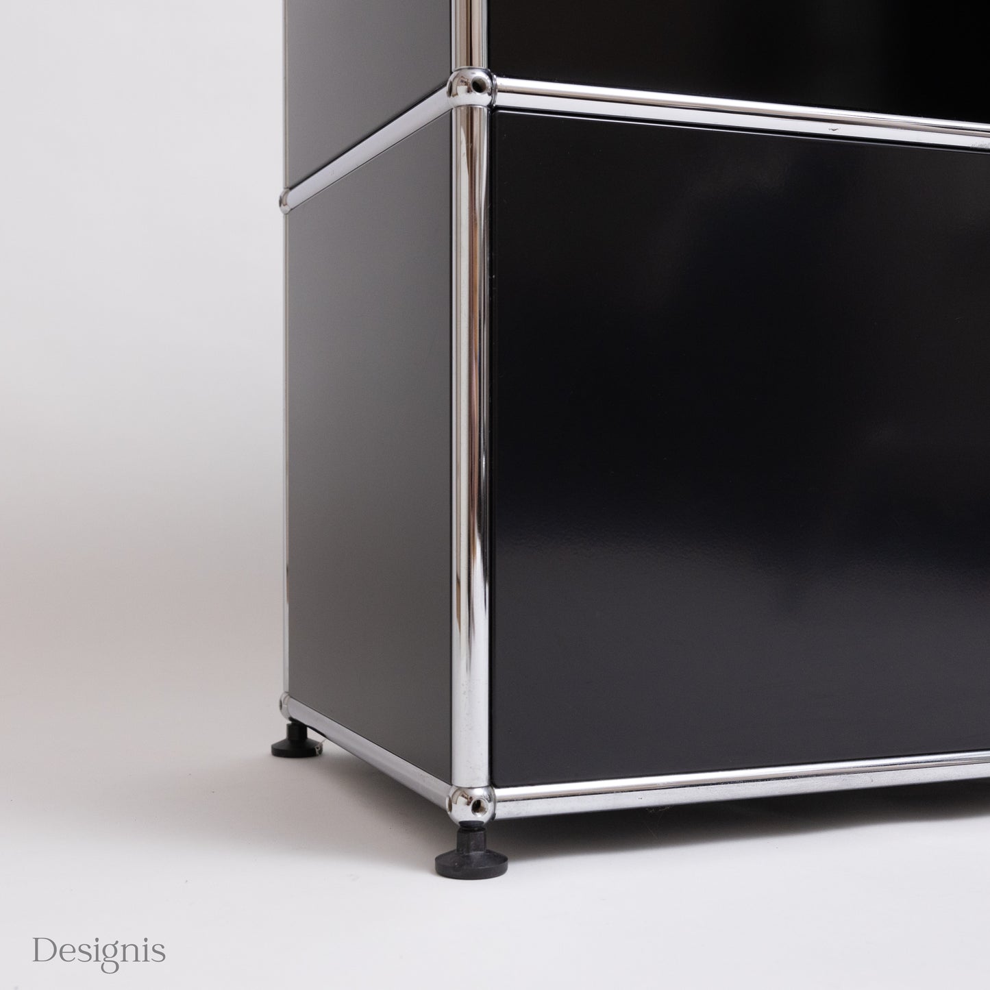 USM Haller Sideboard 2 Felder, Glasplatte, Schwarz