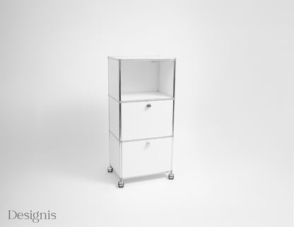 USM Haller Sideboard | 2 Klappen | Reinweiß