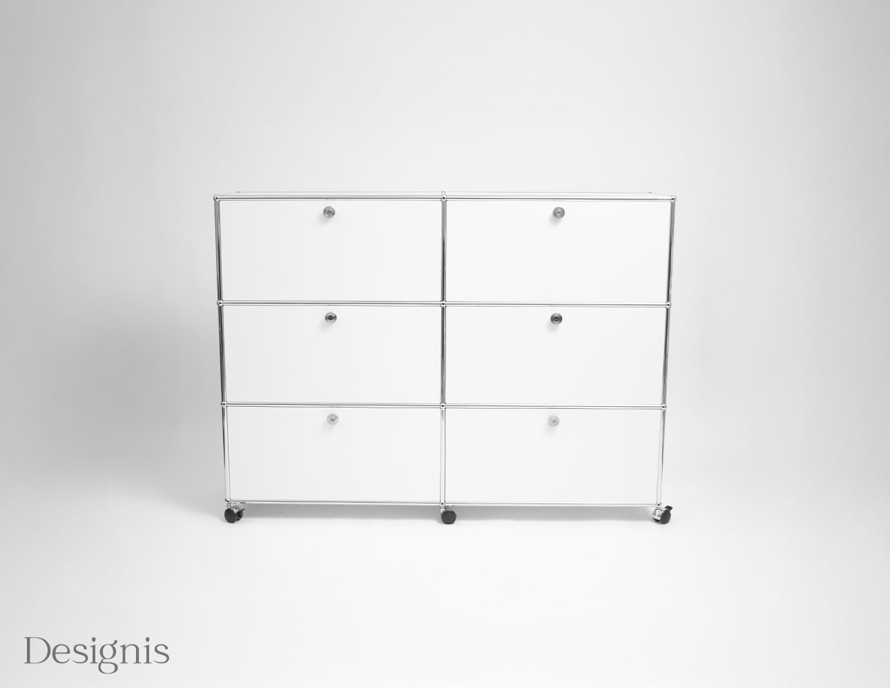USM Haller Sideboards | 6 Klappen | Reinweiß