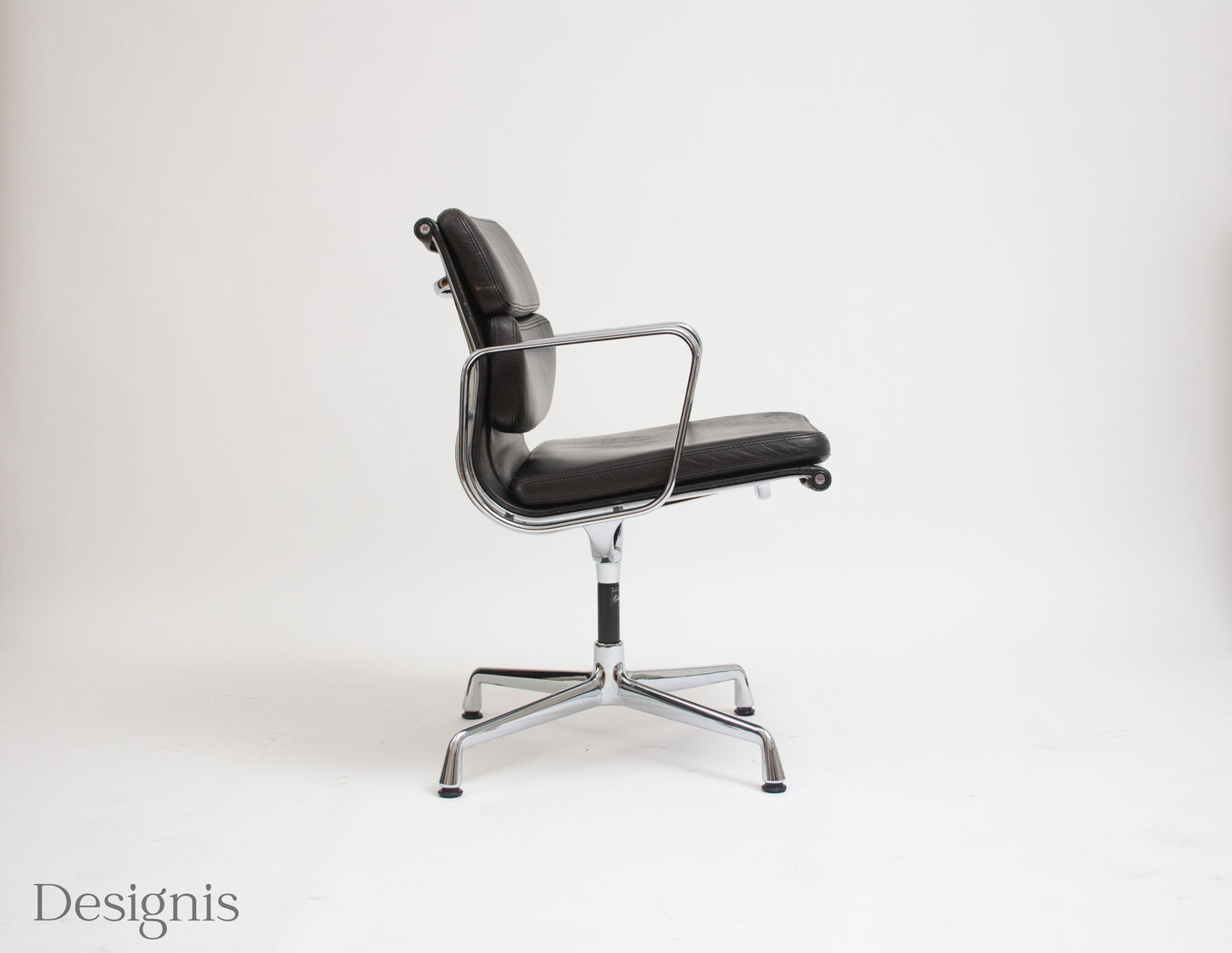 Vitra EA208 Soft Pad Chair | Bürostuhl | Leder Braun