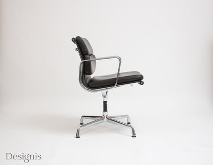 Vitra EA208 Soft Pad Chair | Bürostuhl | Leder Braun
