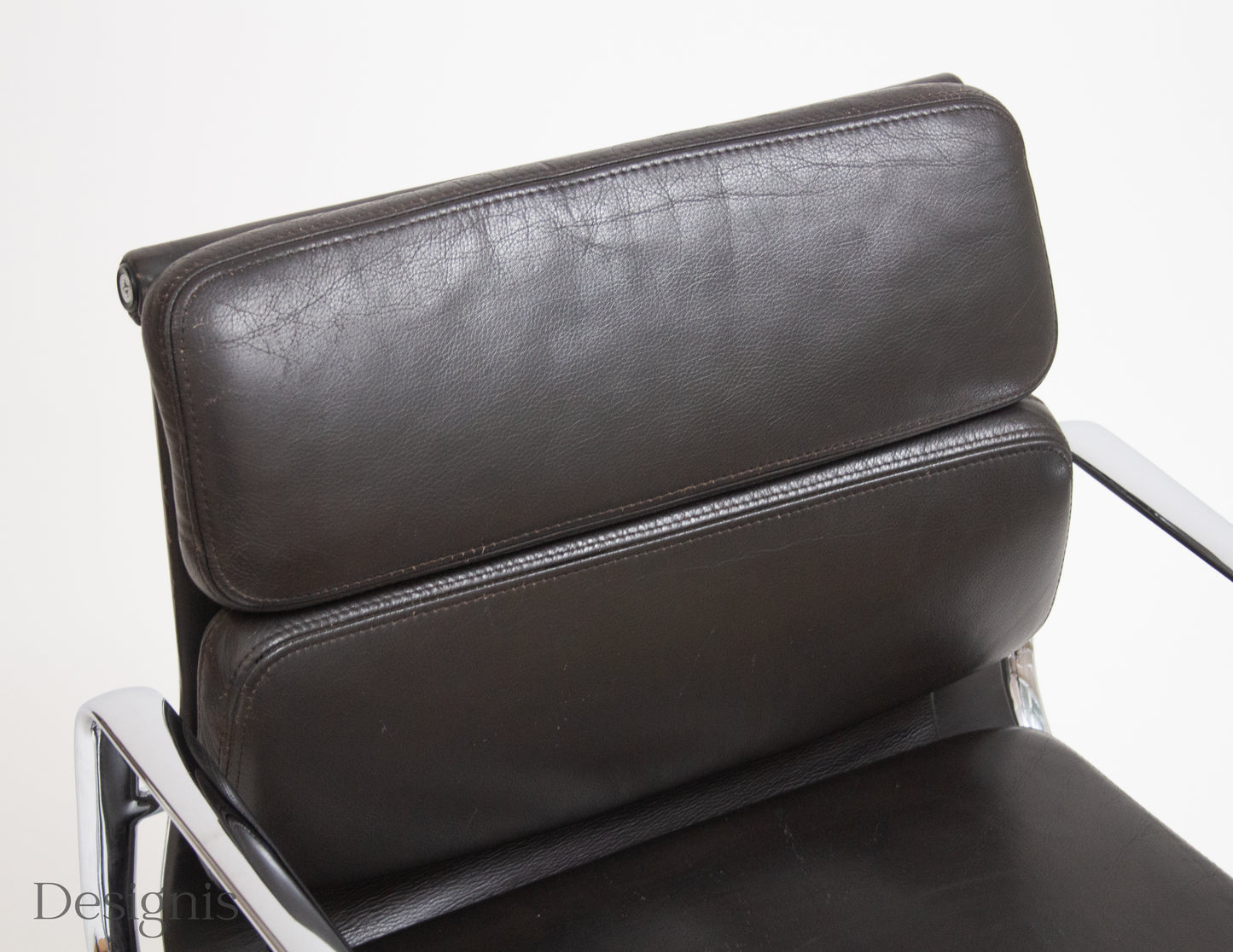 Vitra EA208 Soft Pad Chair | Bürostuhl | Leder Braun