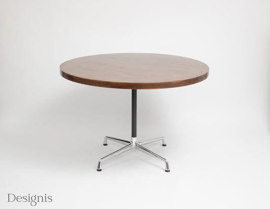 Vitra Eames Tisch rund | 110cm Durchmesser | Braun