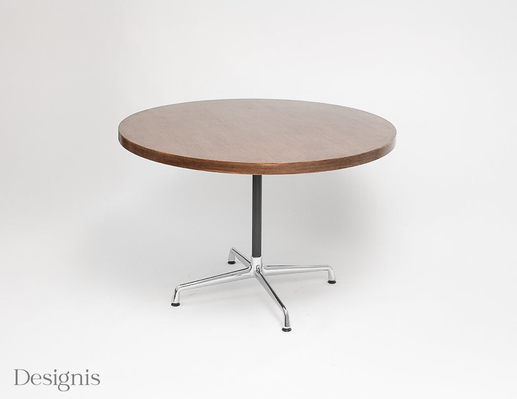 Vitra Eames Tisch rund | 110cm Durchmesser | Braun