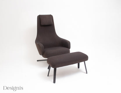 Vitra Repos Sessel mit Panchina | Braun